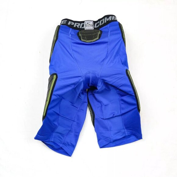 NIKE Pro Hyperstrong Padded Basketball Shorts Blue 2XL 629891-493 Team duke uk - Picture 2 of 6